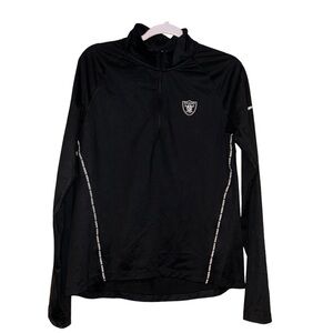 NFL women Las Vegas Raiders stretch pullover top shirt size M medium raiders fan